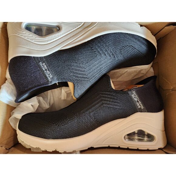 Skechers Slip-Ins Hands Free Women’s Size 11 Black Memory Foam Sneakers - Picture 10 of 11